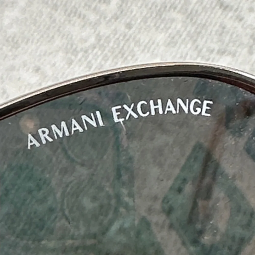 Armani Exchange Metallic Pink Aviator Sunglasses
